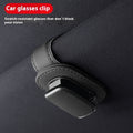 Premium Leather Car Sunglasses Holder Clip